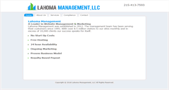 Desktop Screenshot of lahomamanagement.com
